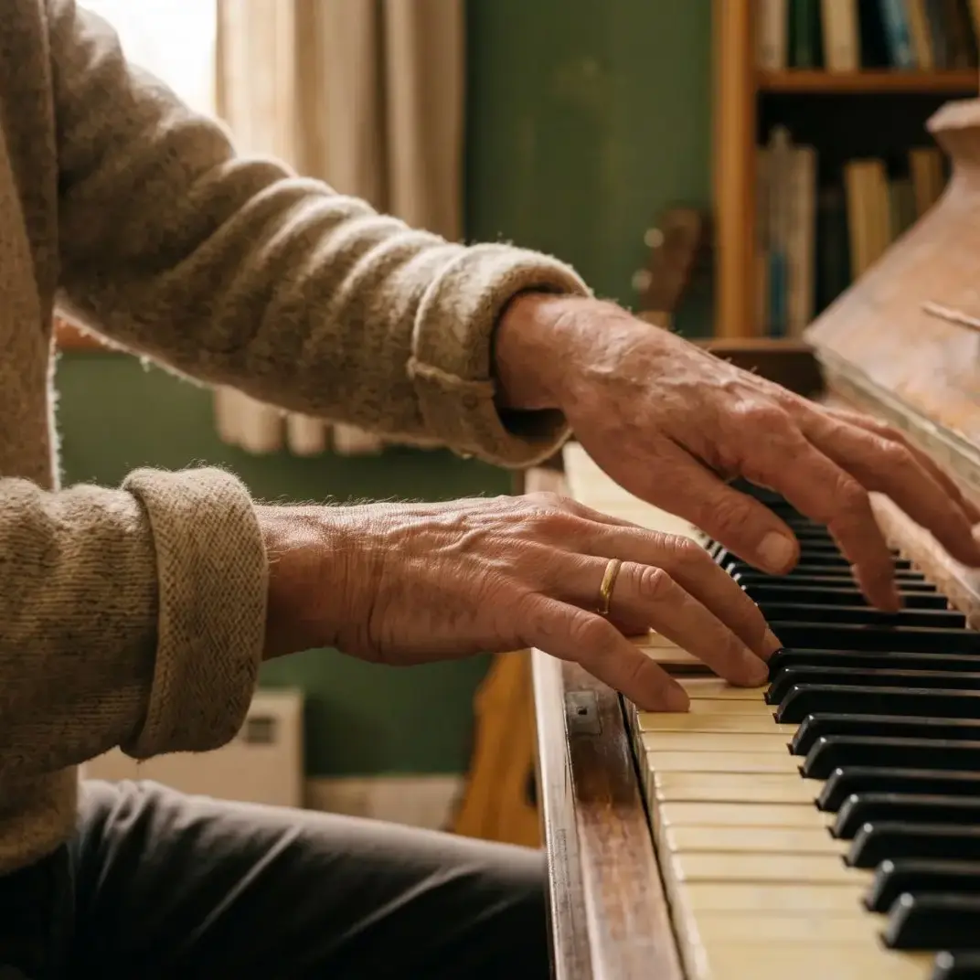 Hände am Klavier – freies Spiel im Klavierunterricht für Erwachsene in Stemwede